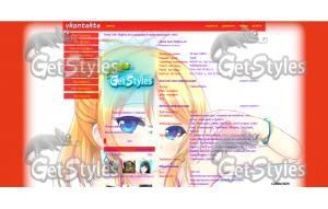 anime тема для контакта