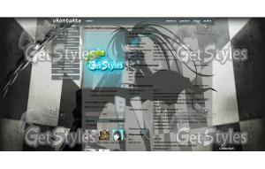 Black Rock Shooter тема для контакта