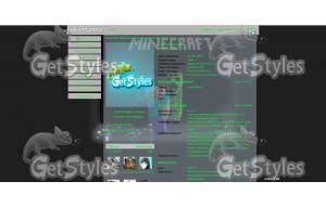 minecraft тема для контакта