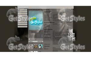 THE  LAST OF US тема для контакта