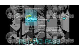 PsychoPass тема для контакта