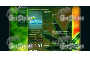 ganja тема для контакта