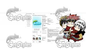 One Piece Луффи, Кид, Тра тема для контакта