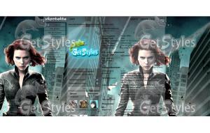 Black Widow тема для контакта