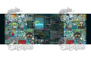 Стикер бомбинг тема для контакта