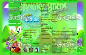 Злые птицы Angry Birds тема для контакта