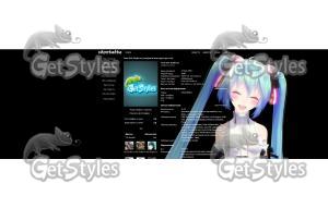 Hatsune Miku тема для контакта