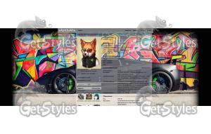 graffiti and Lamborghini тема для контакта