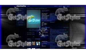 Blue Biohazard тема для контакта