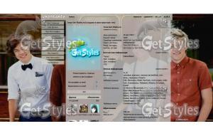 one direction тема для контакта