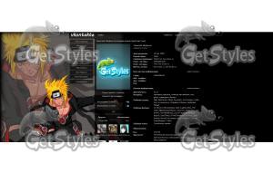 Naruto_Akacuki тема для контакта