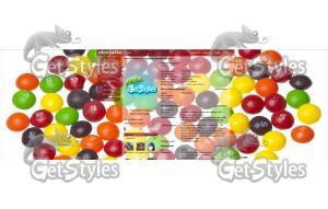 Skittles Candies тема для контакта