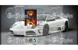 lamborghini murcielago тема для контакта
