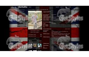 Флаг Великобритании тема для контакта