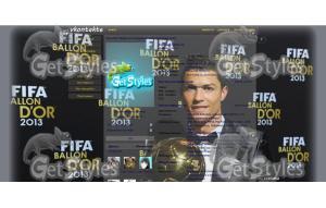 Ronaldo 2013 Fifa Baloon тема для контакта