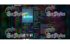 Glitch тема для контакта