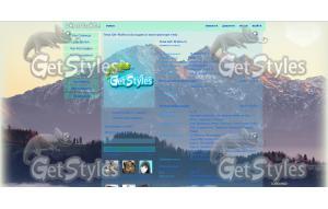 Nature Mountains тема для контакта