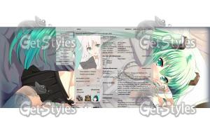 Miku chan тема для контакта