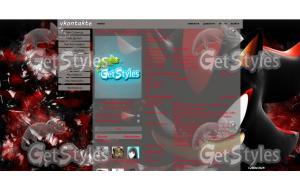 ShadowTheHedgehog тема для контакта