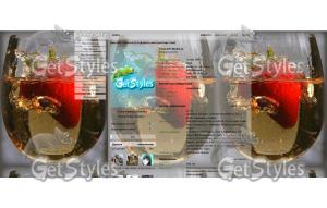 клубничка в шампанском тема для контакта