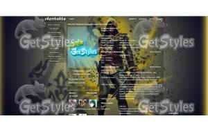 Assassins Creed IV Black тема для контакта
