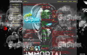 музыка,тёмная тема,имморт тема для контакта