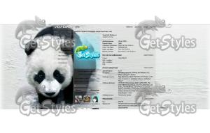 Panda ^^ тема для контакта