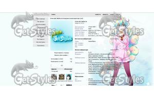 Cloudy girl тема для контакта