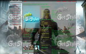 assassins creed unity тема для контакта
