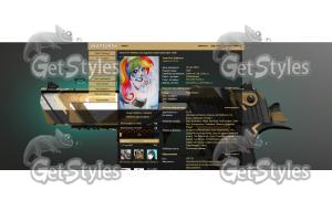 CS GO Deagle бронзовый тема для контакта