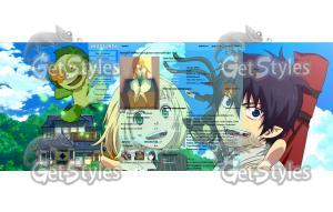 Синий экзорцист тема для контакта