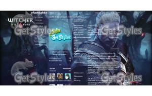 The Witcher III WildHunt тема для контакта