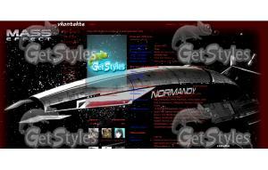 Normandy SR1 MassEffect тема для контакта