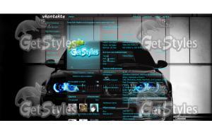 BMW M3 Blue Lights тема для контакта