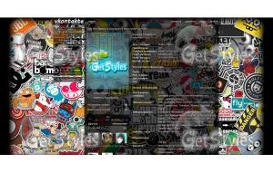 стикер бум тема для контакта