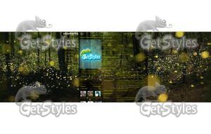 yelow лес forest светлячк тема для контакта