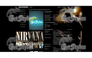 Nirvana Kurt Cobain тема для контакта