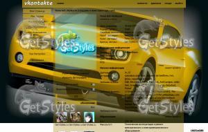 chevrolet camaro тема для контакта