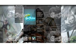 Assassins Creed 4 Black F тема для контакта