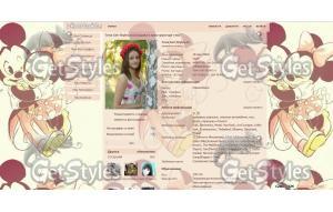 Mini Mouse тема для контакта