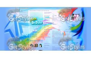 Rainbow Dash MLP тема для контакта