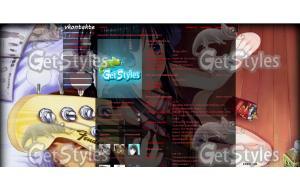 Аниме девушка с бас гитар тема для контакта