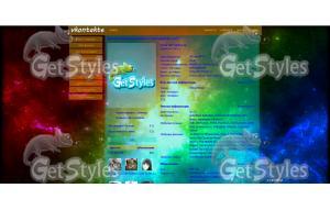 vividcolorsinspacewide256 тема для контакта
