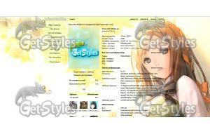 Anime girl тема для контакта