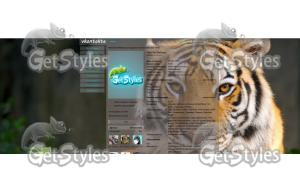 крутой тигр тема для контакта