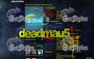 deadmau5 тема для контакта