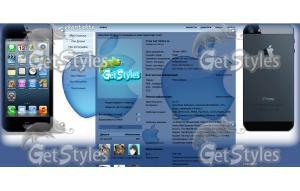 Apple Iphone 5 тема для контакта