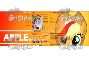 My little pony AppleJack тема для контакта