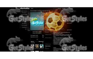bigpreview_Fire Football тема для контакта