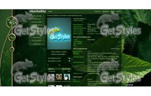 Green theme тема для контакта